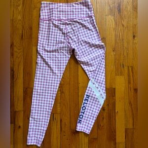 Peloton Pink Gingham Leggings size medium. Only worn a few times, great shape.